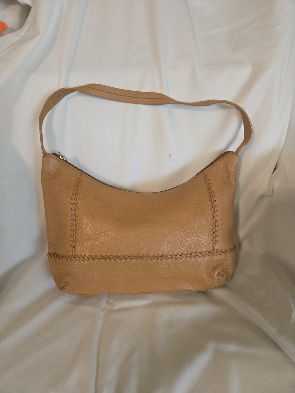 the Sak Light Brown/Tan Leather Shoulder Purse